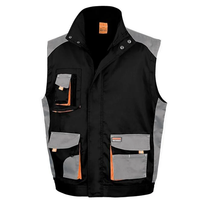 Result RS317 Lite Werkbodywarmer – Black / Grey / Orange