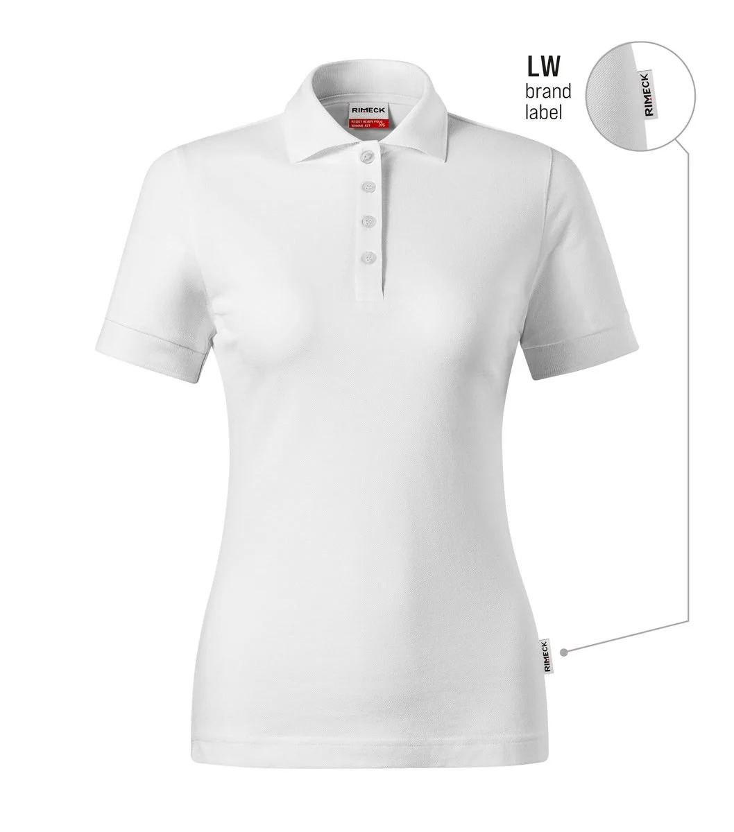Rimeck R21 Heavy Polo – wit 00 (merklabel)