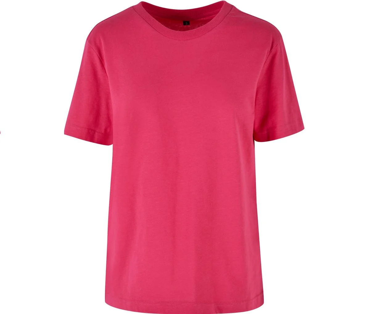 Build Your Brand BY211 Basic T-shirt Dames – Hibiskus Pink