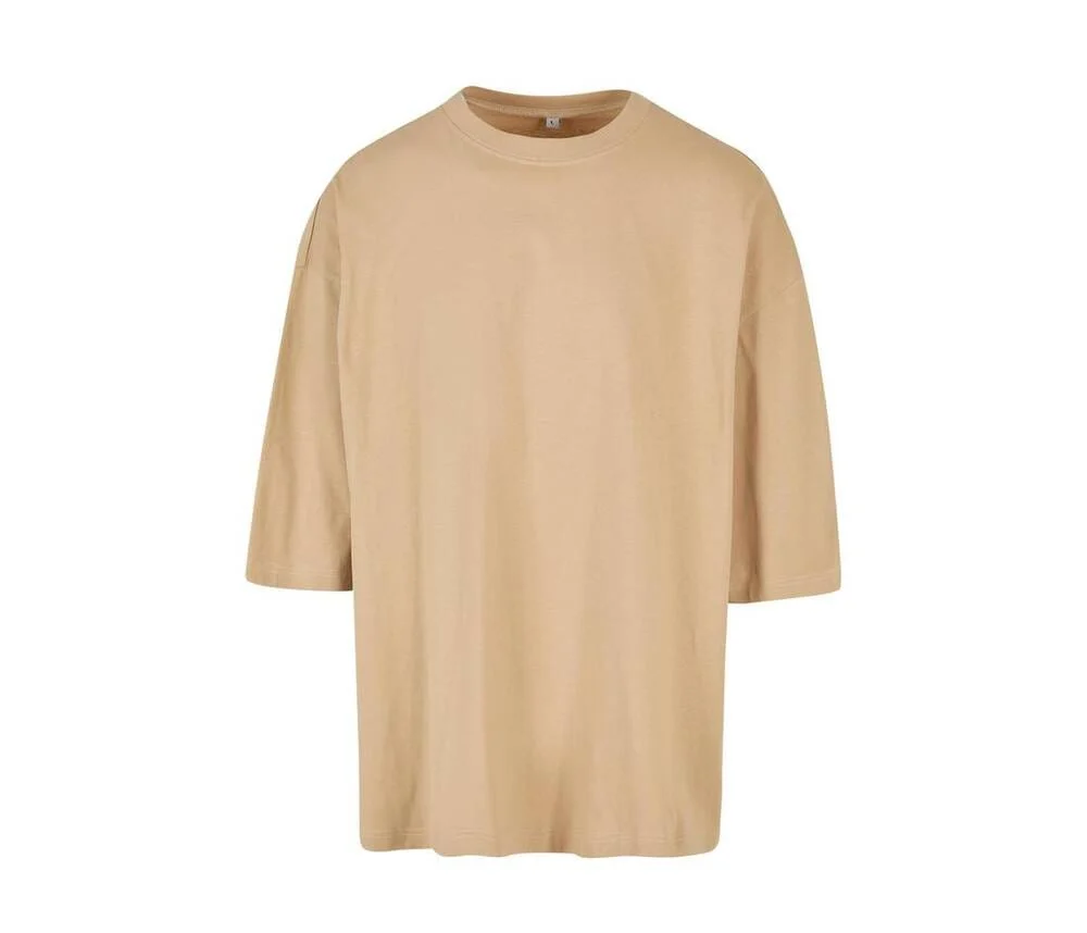 Build Your Brand BY193 Oversized T-shirt Heren – Beige