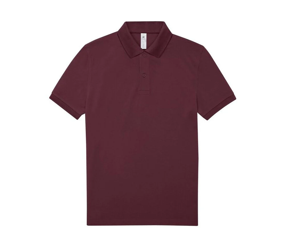 B&C BCU424 Fijne Piqué Polo – Burgundy