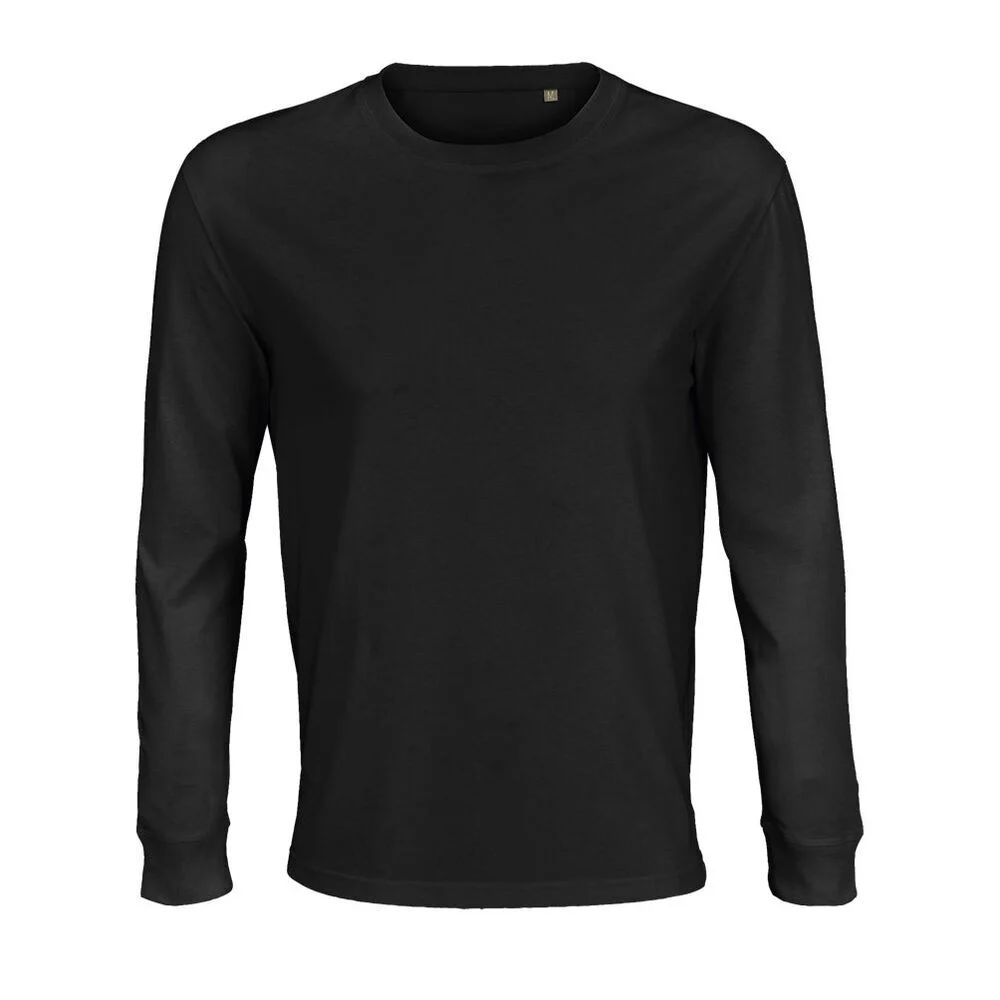 SOL'S 03982 Pioneer T-shirt Lange Mouwen – Diepzwart