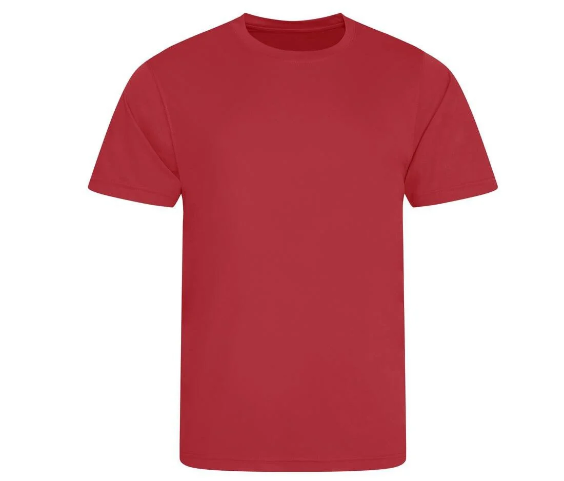 Just Cool JC020 Unisex Ademend T-shirt – Fire Red
