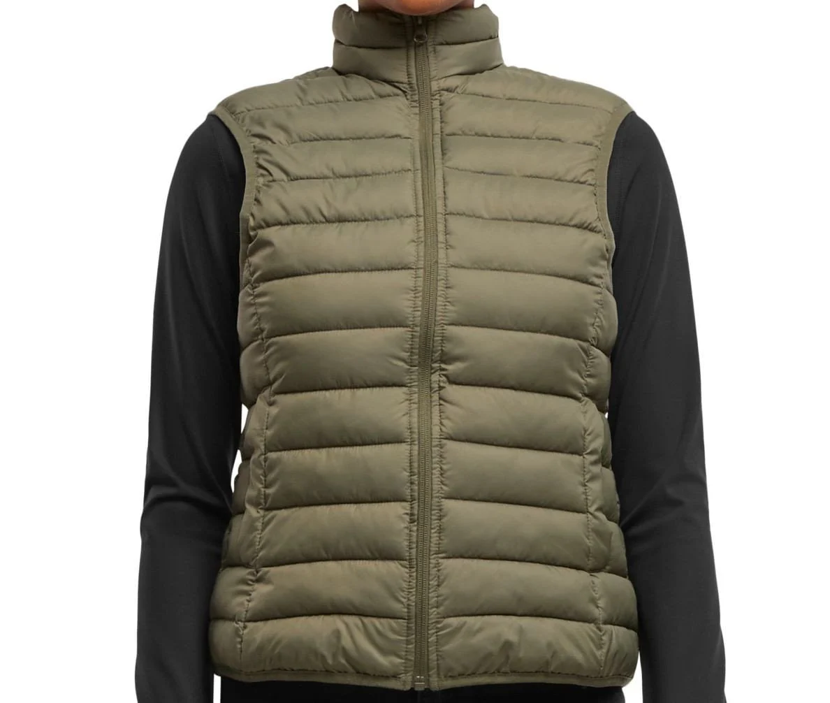 New Morning Studios NM032 Light Puffer Gewatteerde Bodywarmer Dames – Olive
