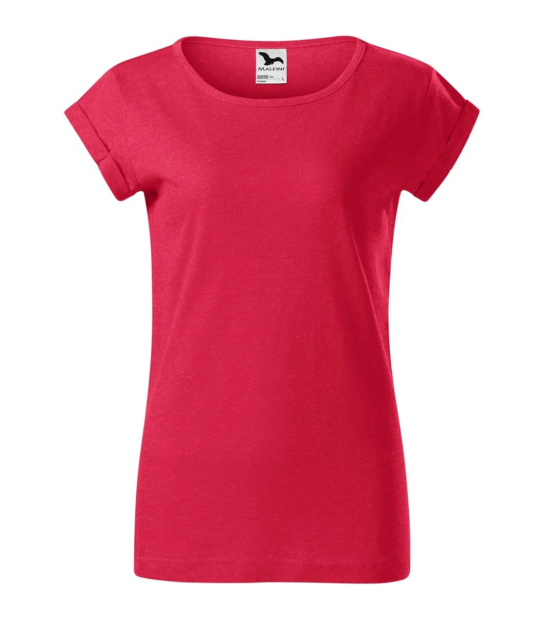 Malfini 164 Fusion T-shirt Dames – melange rouge