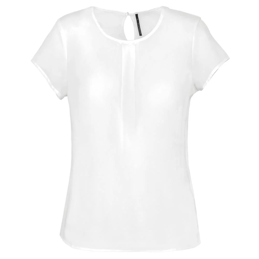Kariban K5002 Blouse Korte Mouwen Dames – Gebroken wit