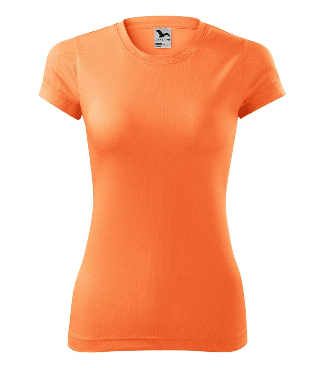 Malfini 140 T-shirt Dames – mandarijn neon