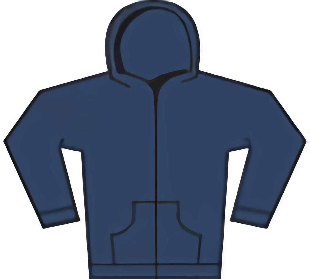 Babybugz BZ032 Babyhoodie met Rits – Nautical Navy