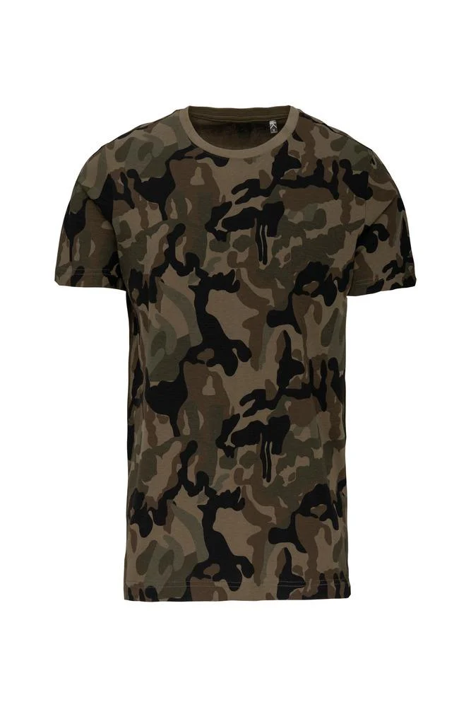 Kariban K3030 T-shirt Heren – Olijf Camouflage