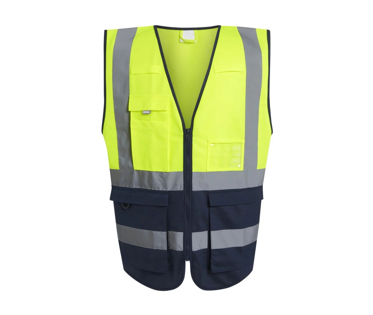 Regatta RGS251 Multi-pocket Veiligheidshesje – Yellow / Navy
