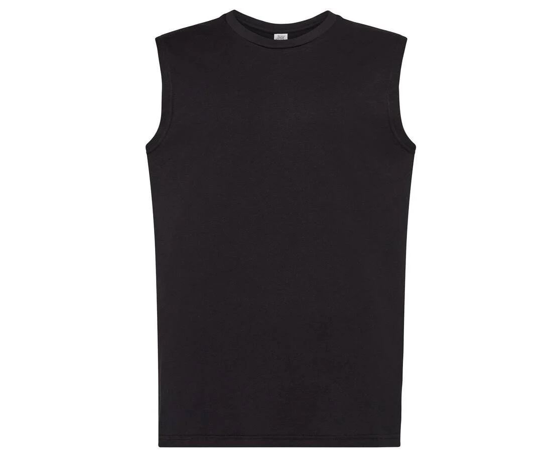 JHK JK406 Mouwloos T-shirt Heren – Black