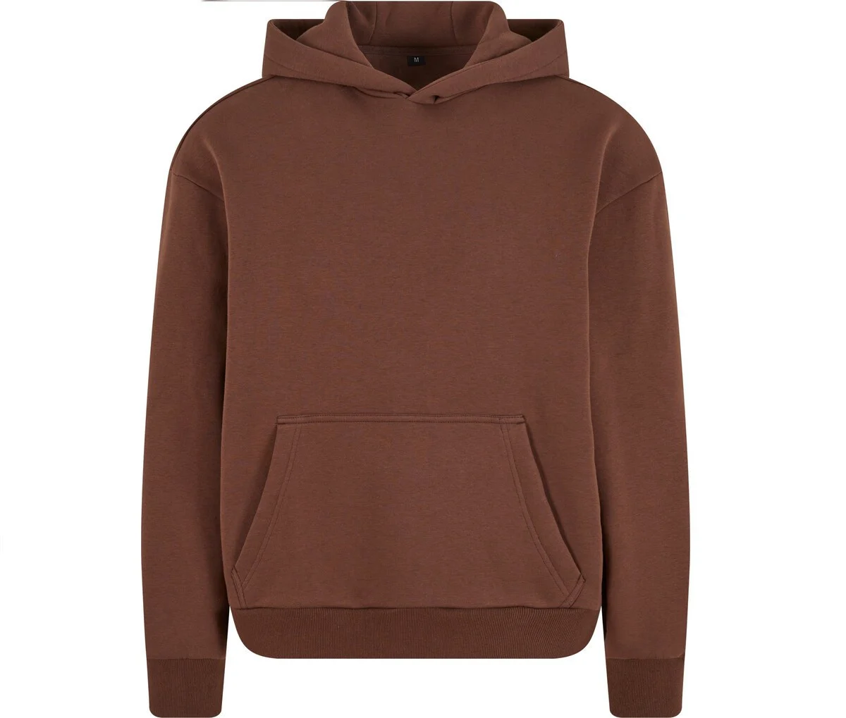 Build Your Brand BY284 Fluffy Hoodie – Chocolate Brown