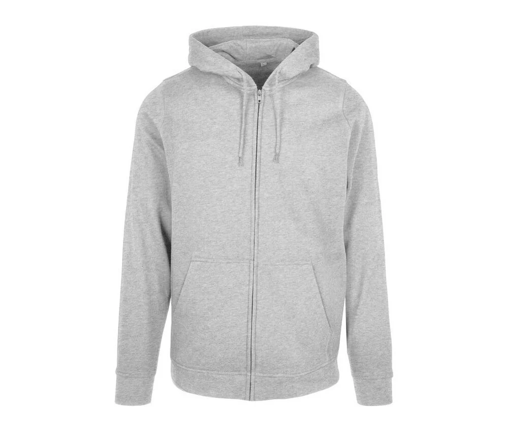 Build Your Brand BYB008 Basic Ritshoodie – Heather Grey