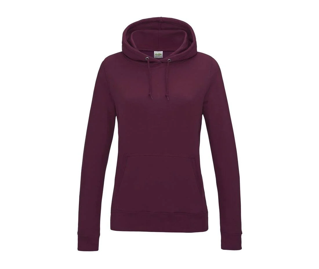 AWDIS JH01F Women's College Hoodie – Burgundy