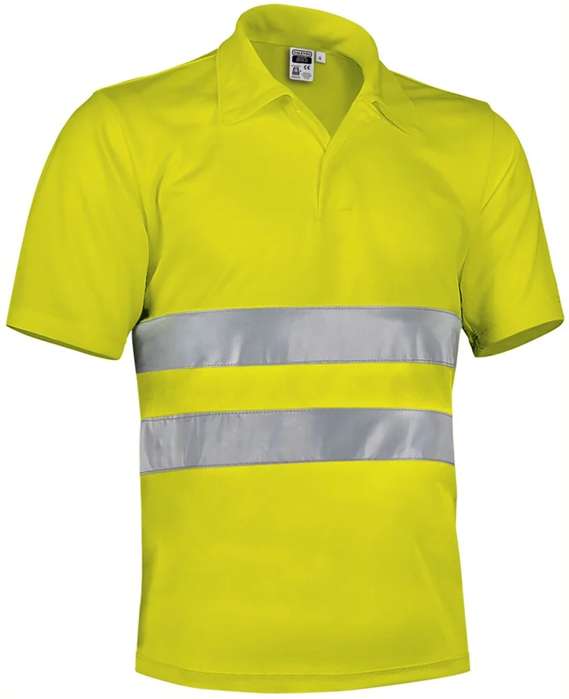 Valento POVABUI Build Hi-Vis Polo – Fluogeel