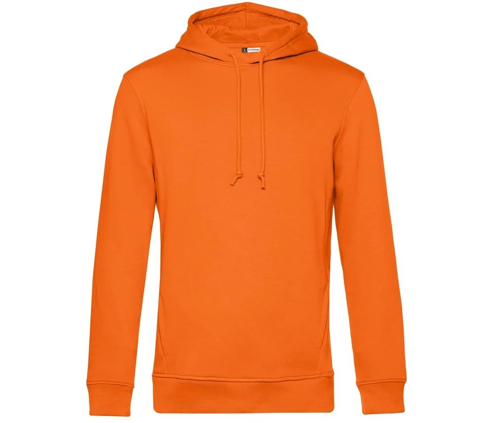 B&C BCU33B Biologische Hoodie Heren – Pure Orange