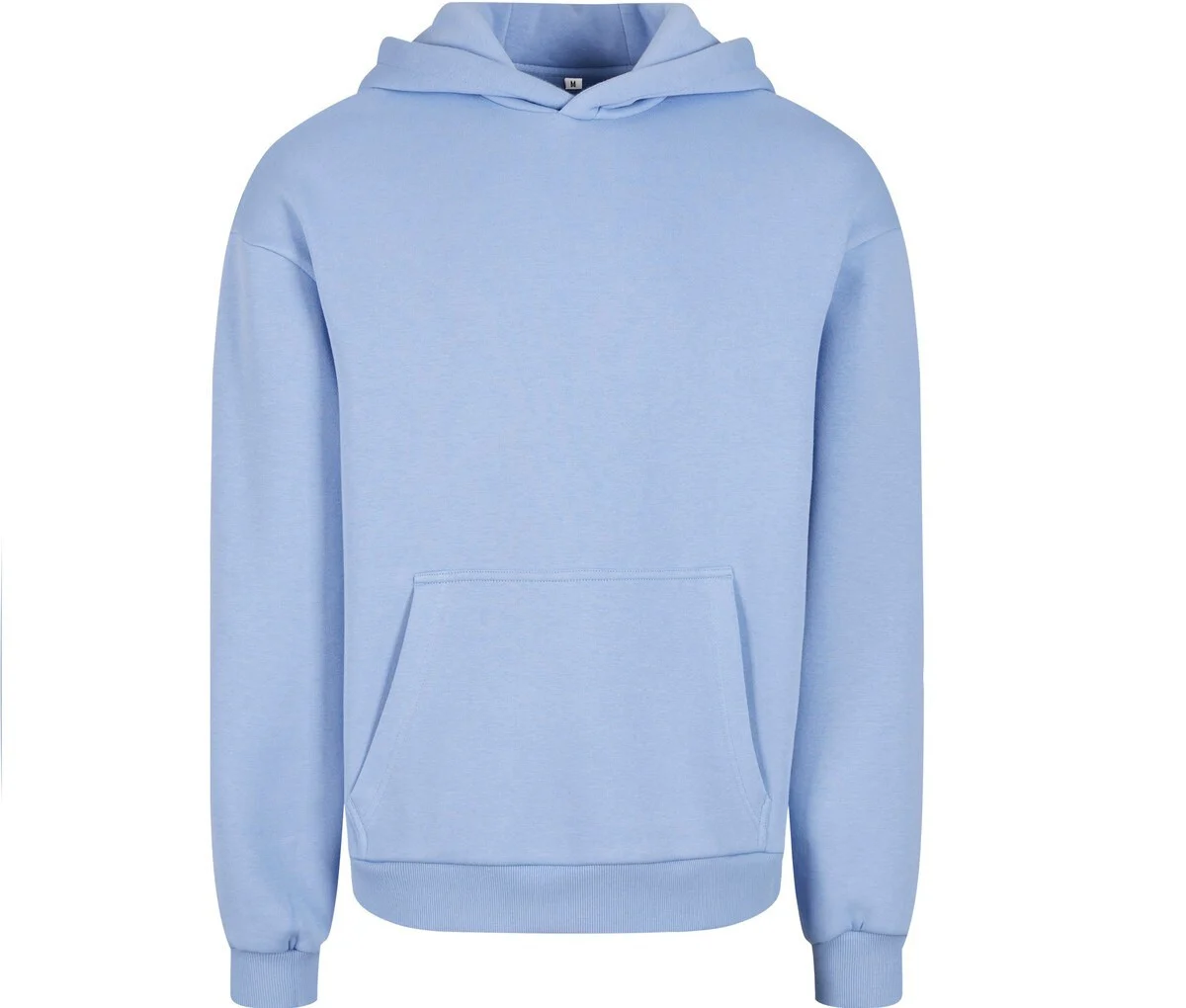 Build Your Brand BY284 Fluffy Hoodie – Powder Blue