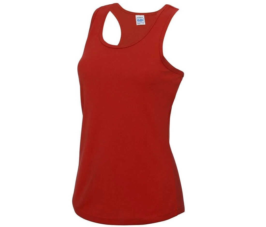 Just Cool JC015 Cool Sporttanktop Dames – Fire Red