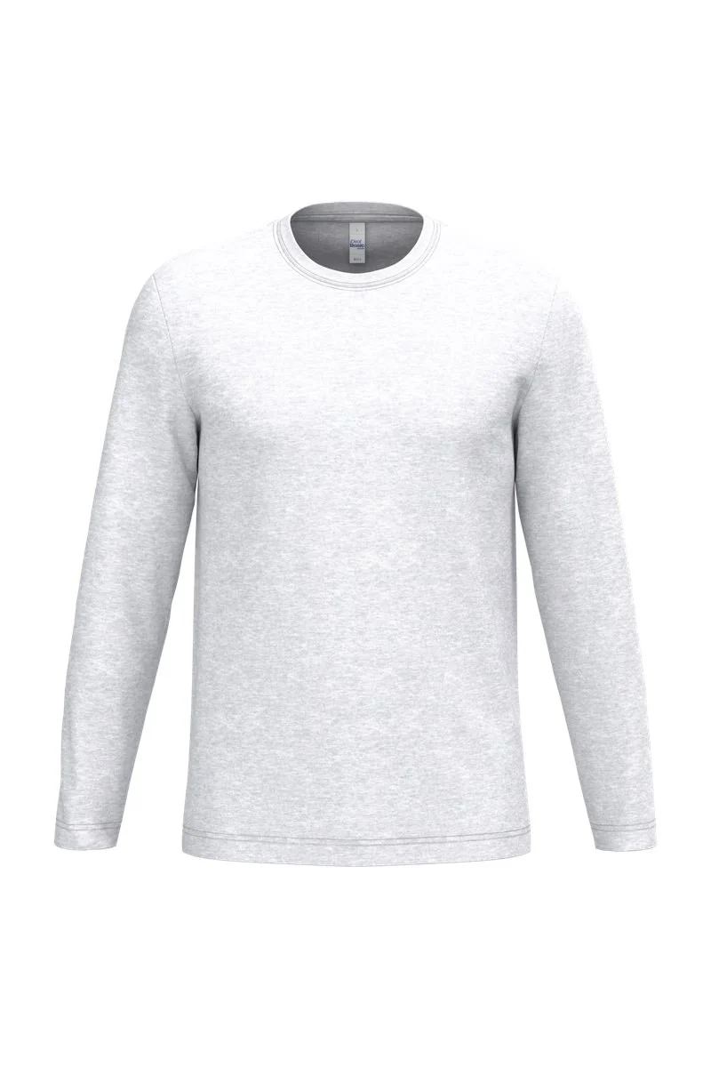 iDeal Basic Brand IB313 T-shirt Lange Mouwen – Ideal Ash Heather