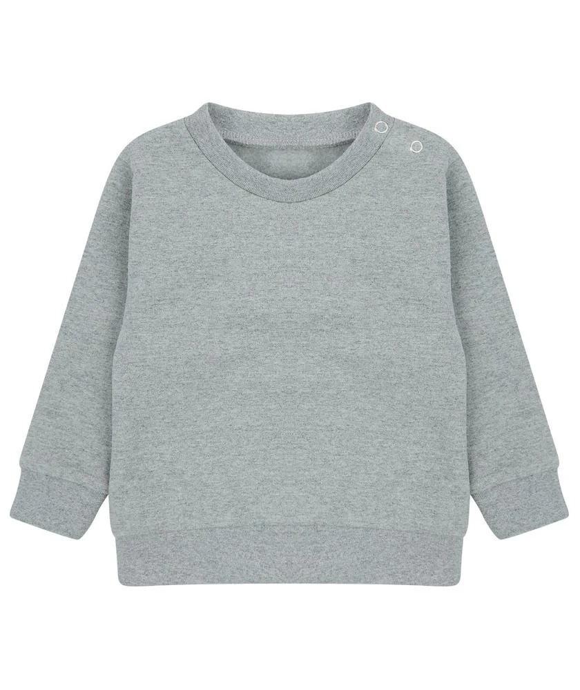 Larkwood LW800 Ecologische Kindersweater – Heather Grey