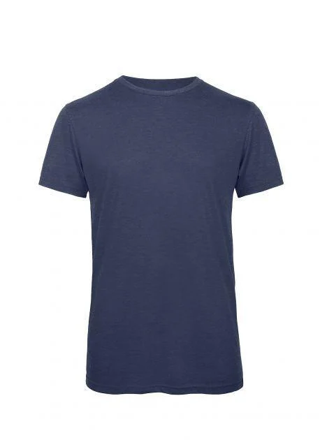 B&C BC055 TM055 Tri-Blend T-shirt Heren – Heather Navy