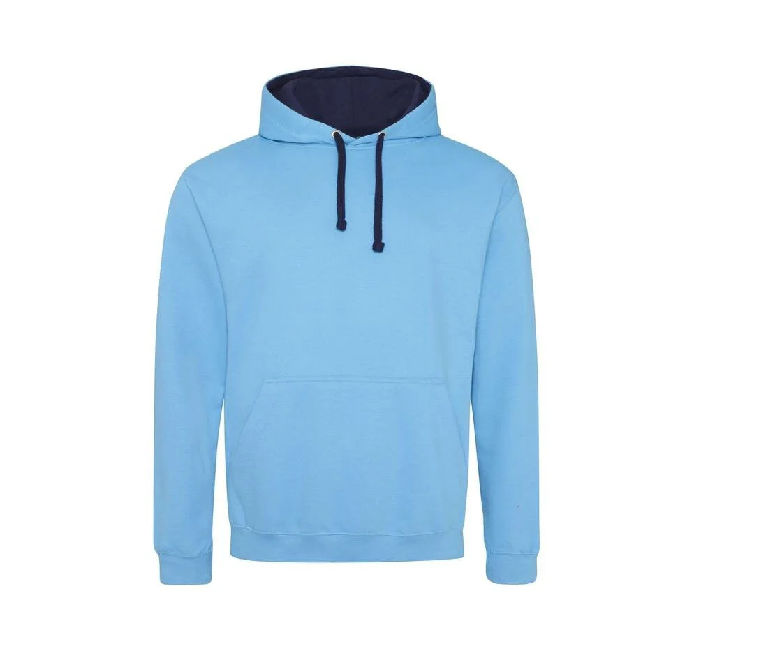 AWDIS JH003 Varsity Hoodie – Hawaiian Blue/ Oxford Navy