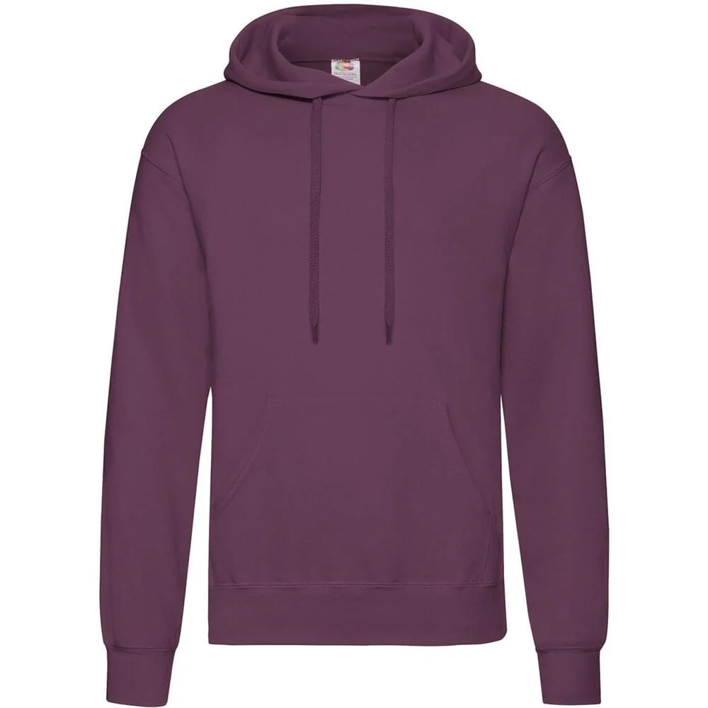 Fruit of the Loom SC270 Hoodie Sweatshirt Burgundy