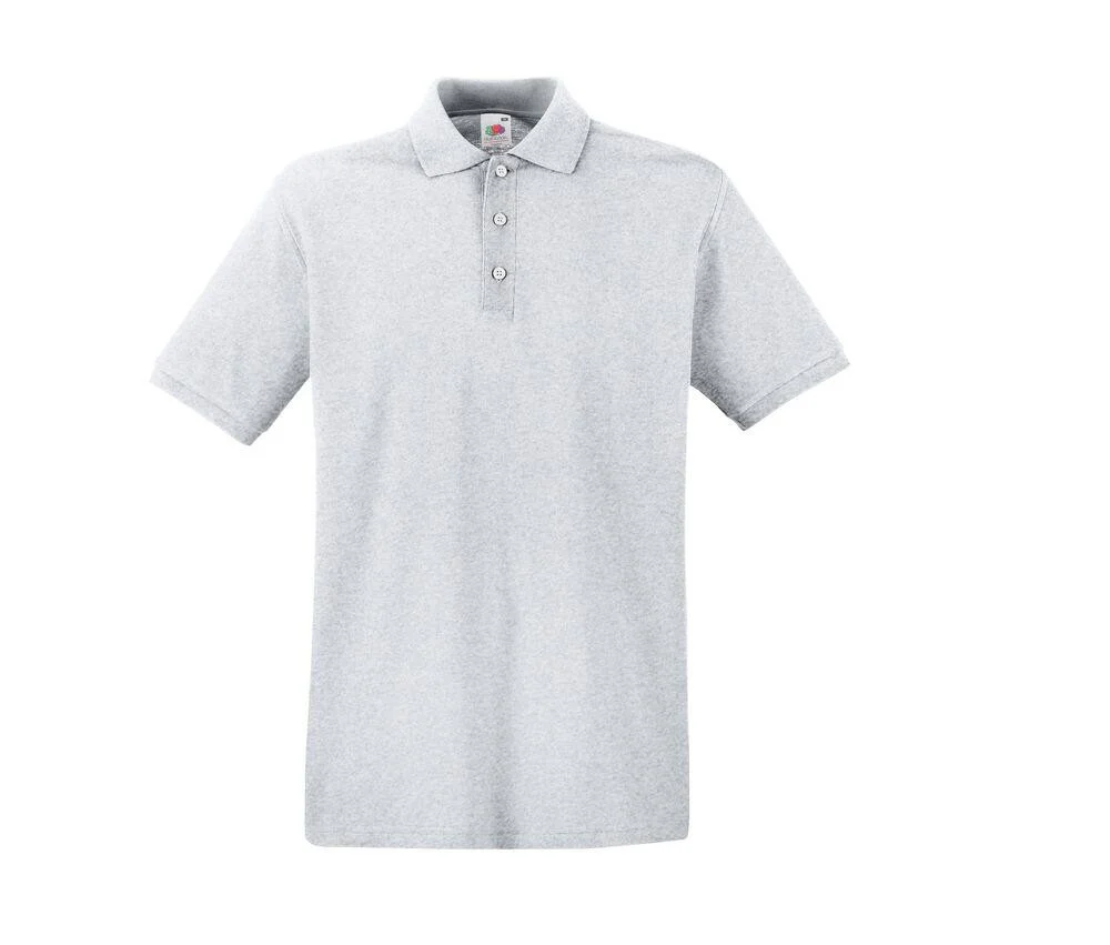 Fruit of the Loom SC385 Premium Polo – Heather Grey