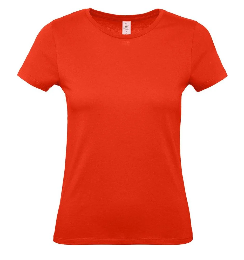B&C BC02T #E150 T-shirt Dames – Fire Red