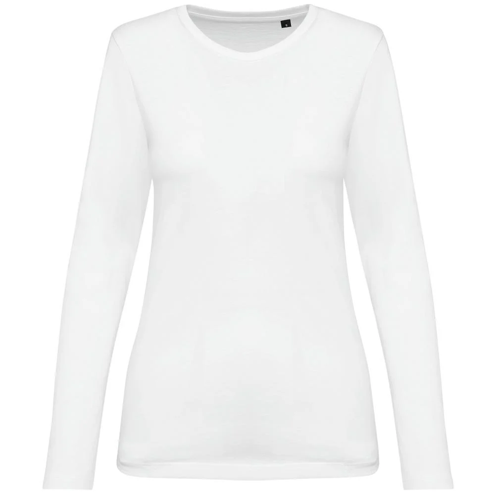 Kariban PK303 T-shirt Lange Mouwen Dames – Wit
