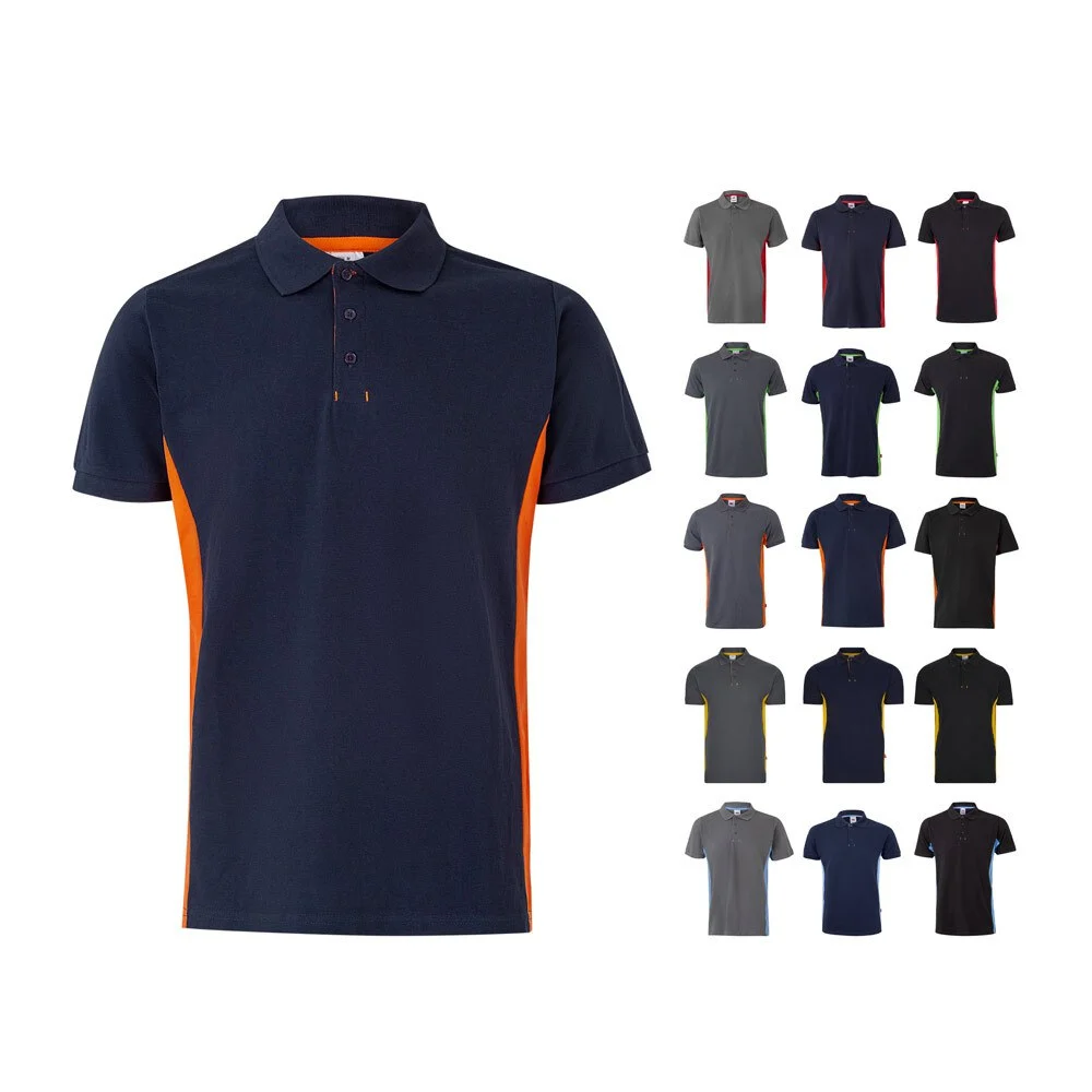Velilla 36039 Tweekleurig Polo – Zwart/groen