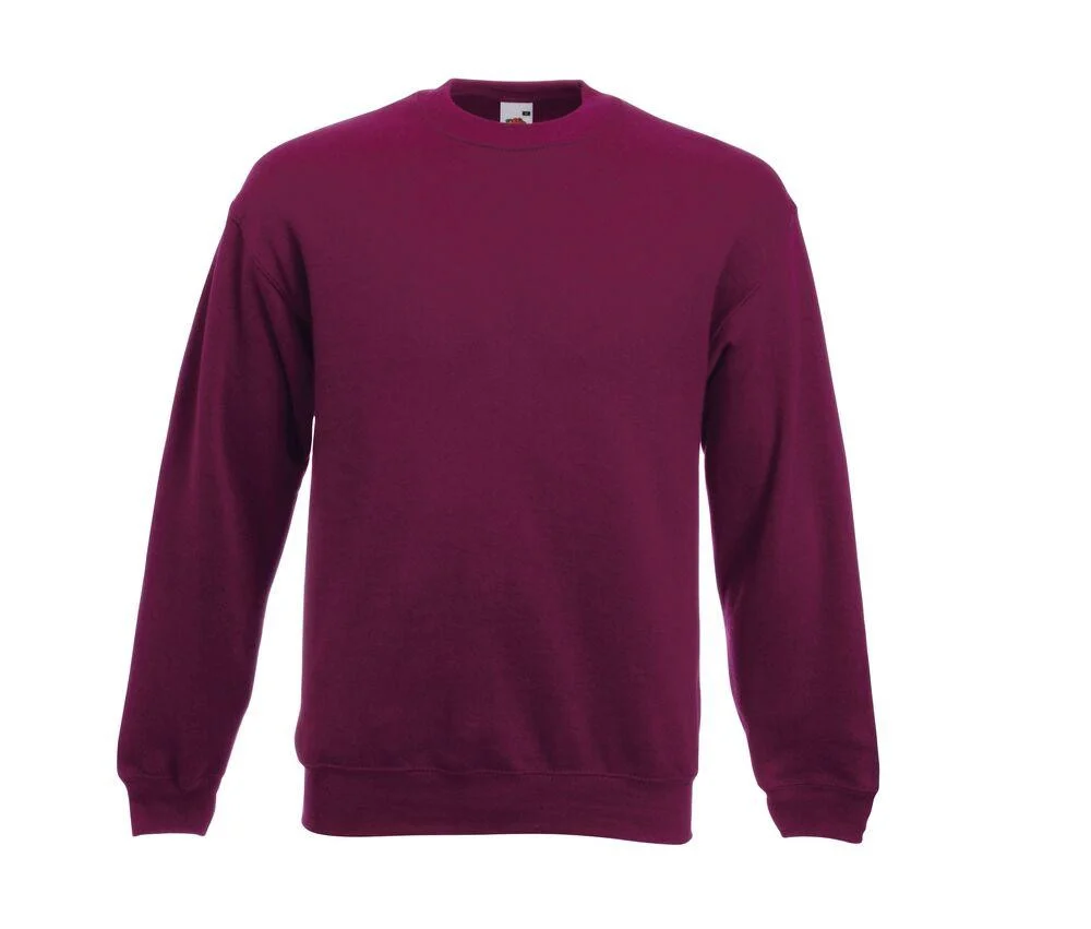 Fruit of the Loom SC250 Set In Sweater – Burgundy