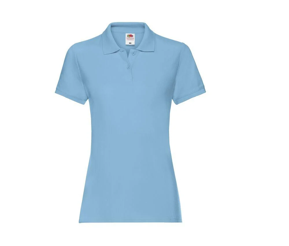 Fruit of the Loom SC386 Premium Polo Dames – Sky Blue