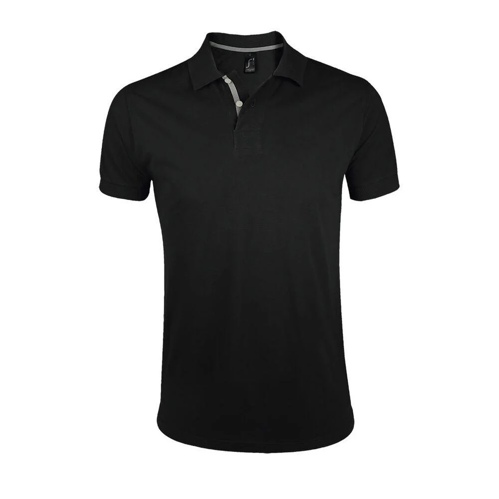 SOL'S 00574 Portland Polo Heren – Zwart