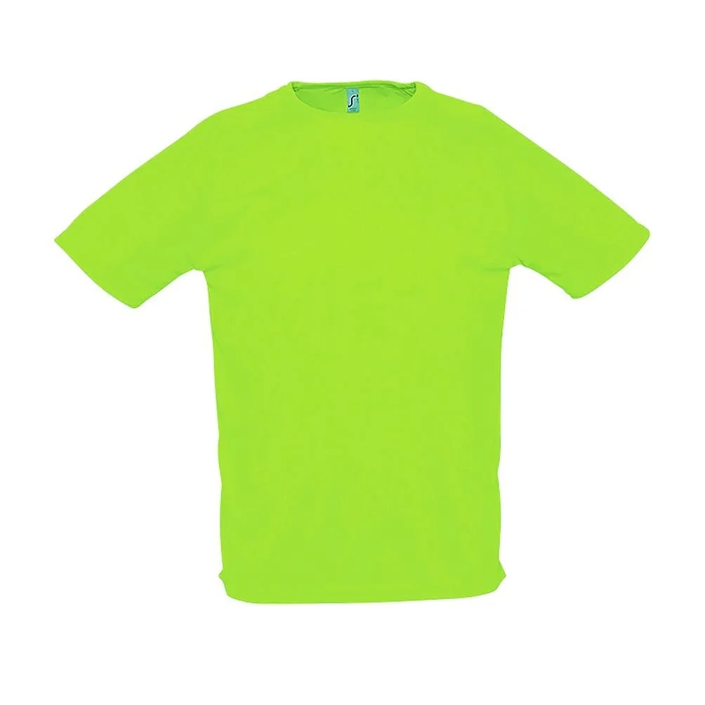 SOL'S 11939 Sport Raglan T-shirt – Fluorescerend groen