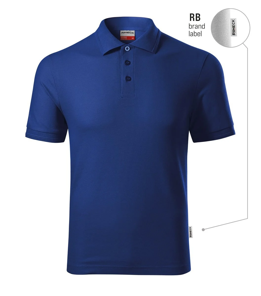 Rimeck R22 Reserve Polo – koningsblauw 05 (merklabel)