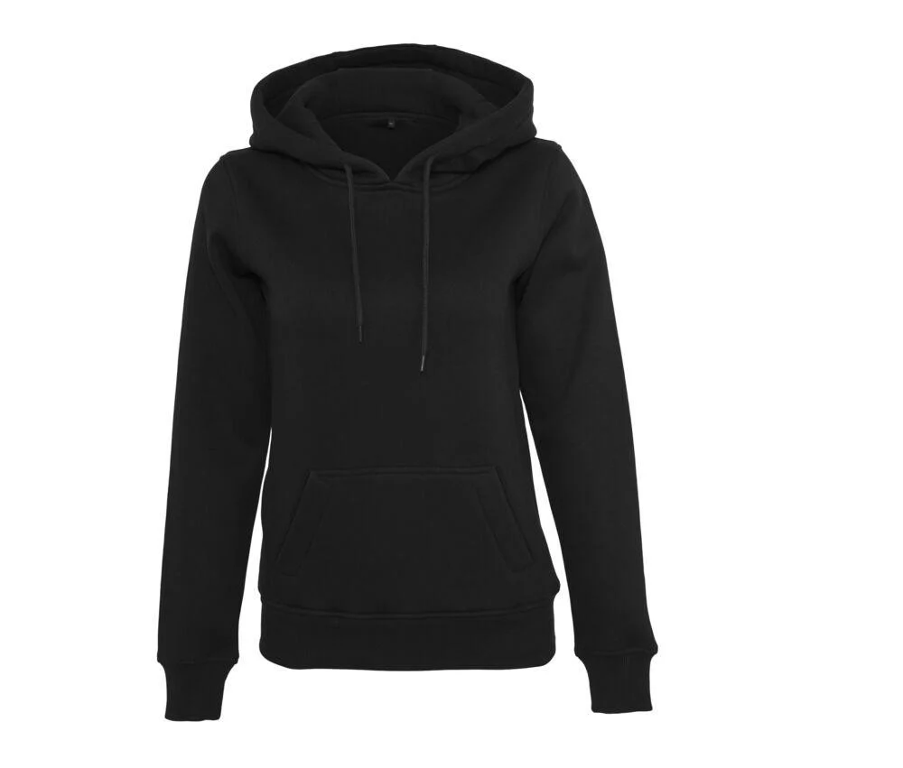 Build Your Brand BY026 Zware Hoodie Dames – Black