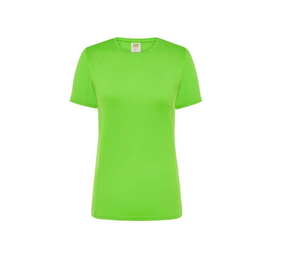 JHK JK901 Sport-T-shirt Dames – Lime Fluor