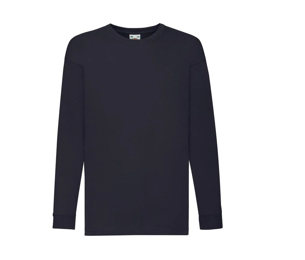 Fruit of the Loom SC6107 Kinder T-shirt Lange Mouwen – Deep Navy
