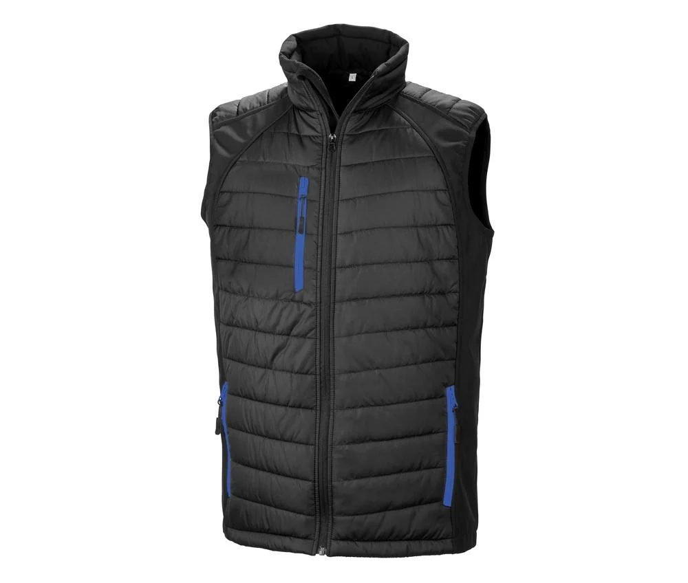 Result RS238 Gewatteerde Bodywarmer – Black / Royal