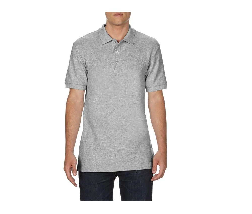 Gildan GN858 Premium Katoenen Dubbele Piqué Polo – Sport Grey