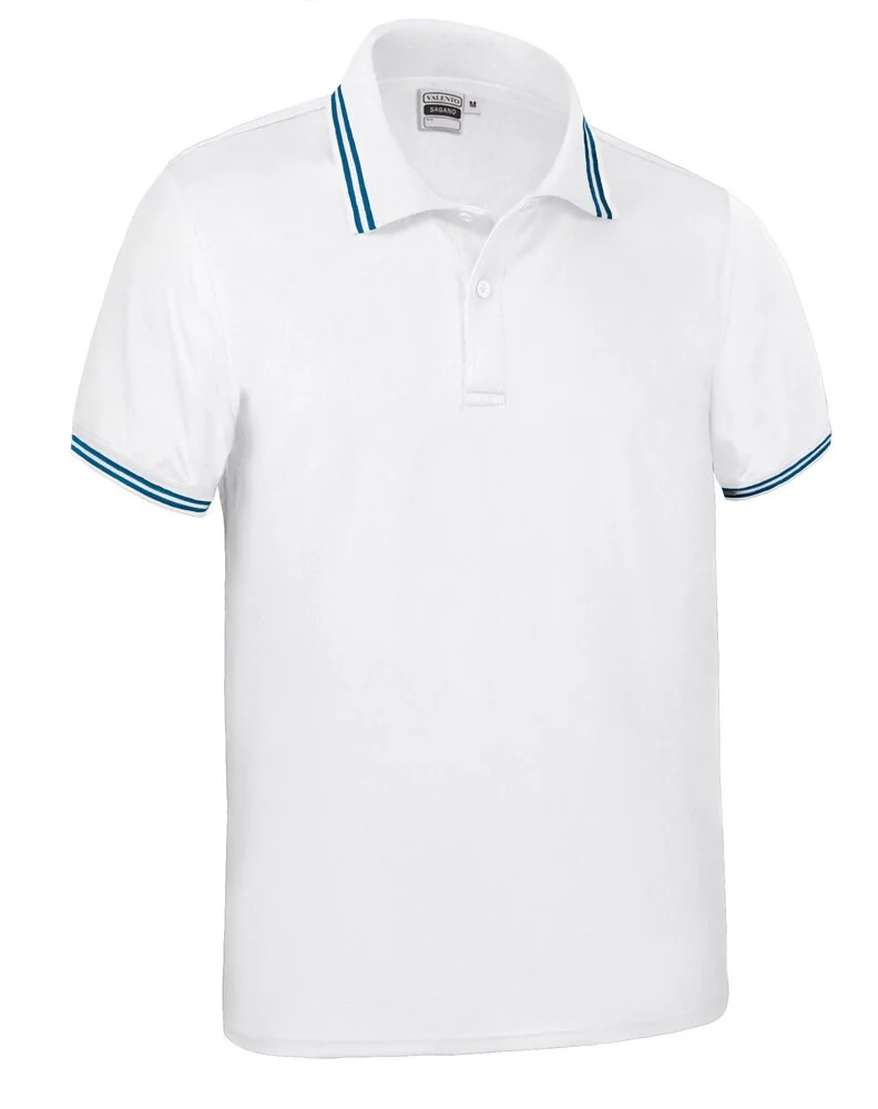 Valento POVASAG Sagano Polo – white-royal blue