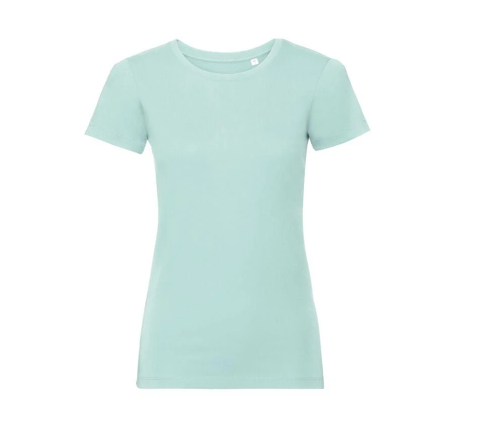 Russell RU108F Biologisch T-shirt Dames – Aqua