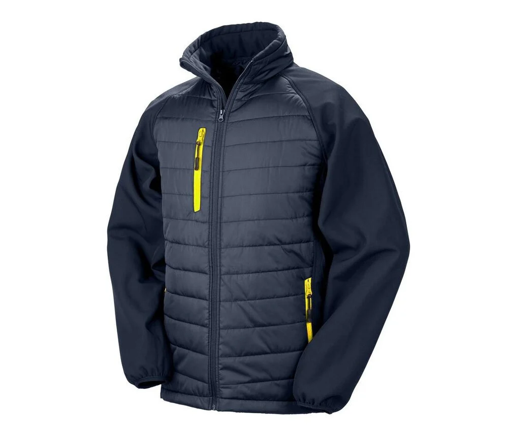 Result RS237 Tweekleurige Gewatteerde Jas – Navy / Yellow