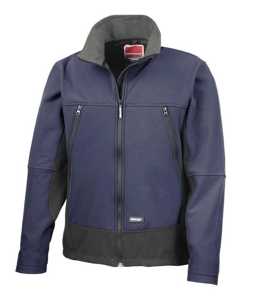Result RS120 Softshell Jas Heren – Navy/Black