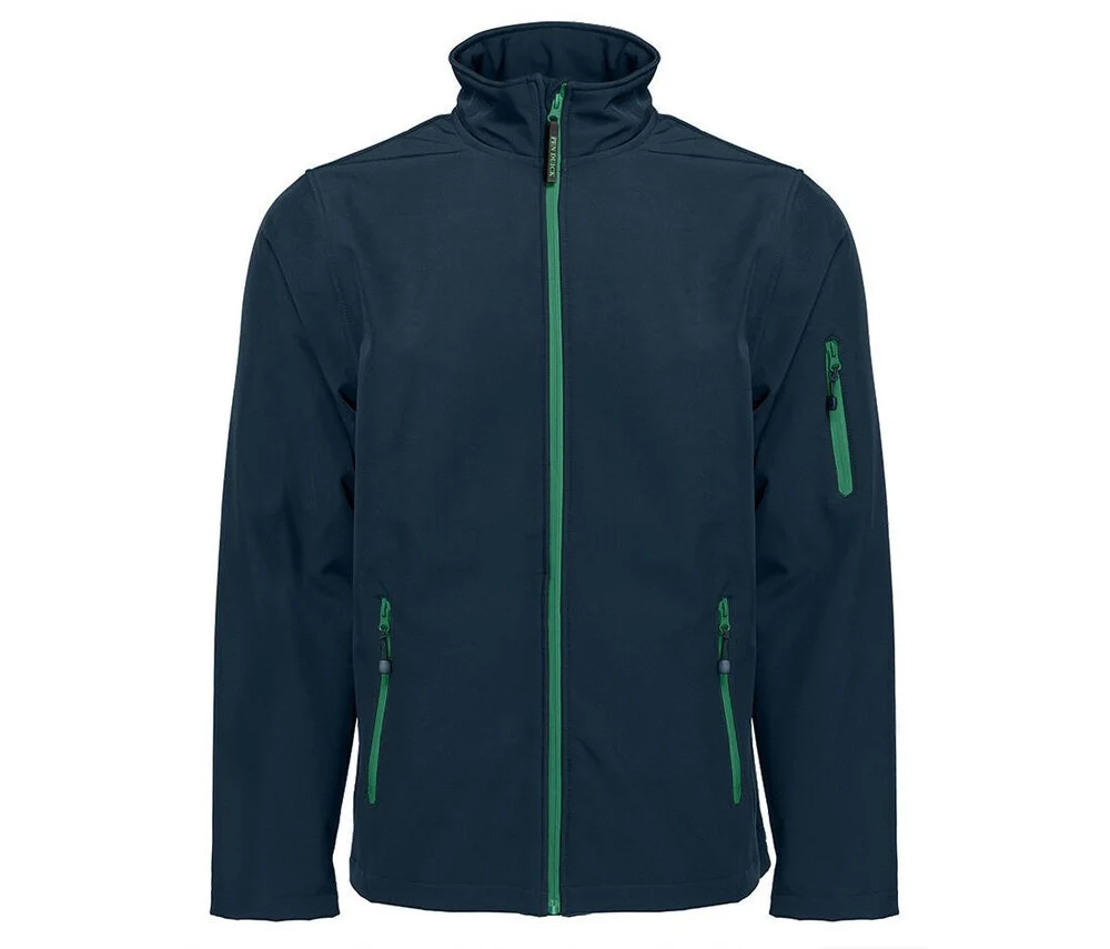 Pen Duick PK768 Atlantic Softshell Jas Heren – Navy / Kelly Green