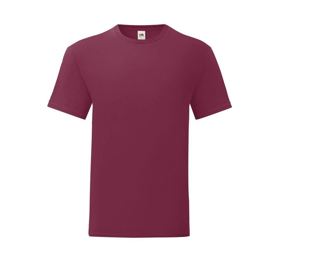 Fruit of the Loom SC150 Iconic T-shirt Heren – Burgundy