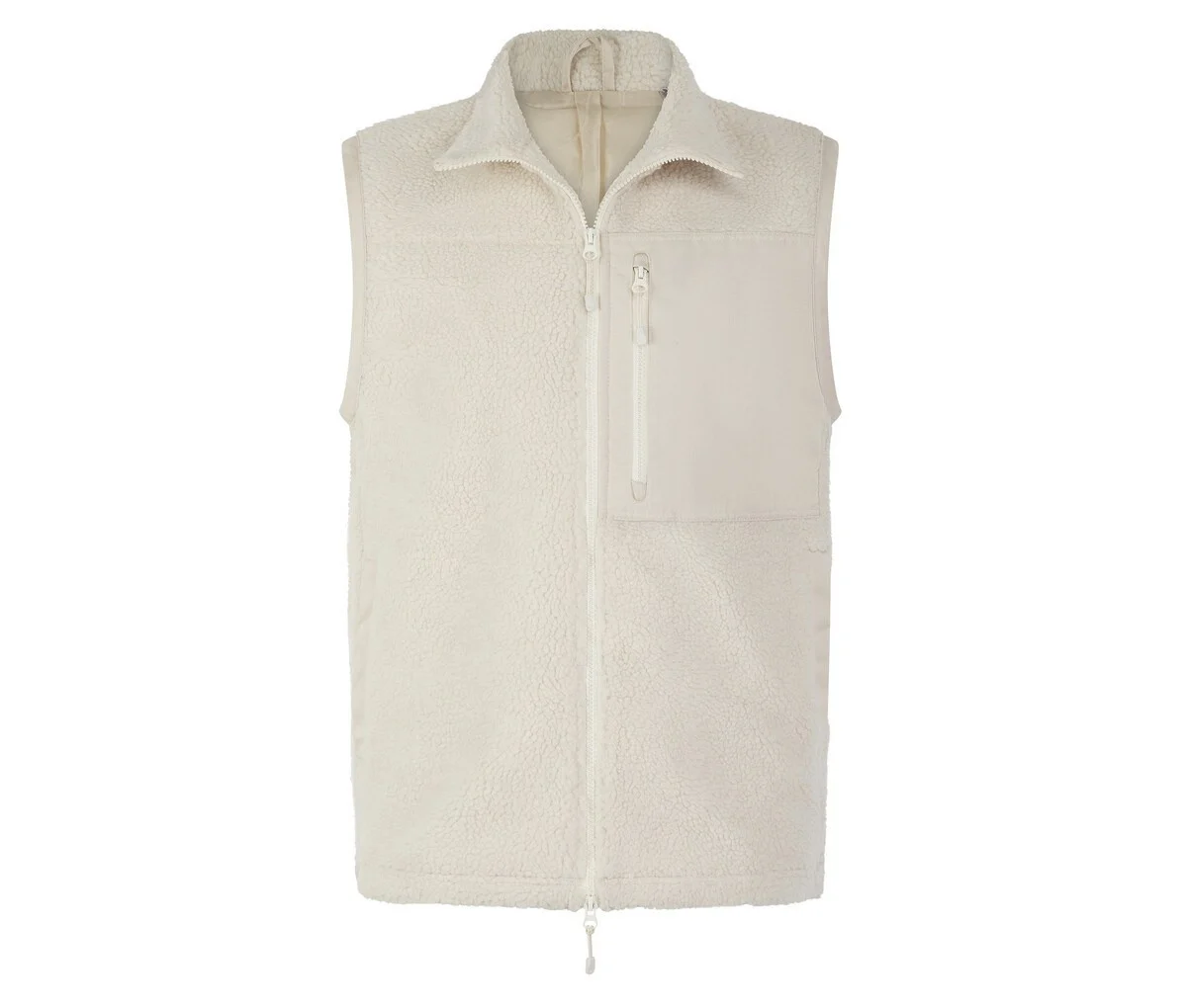 Front Row FR855 Gerecyclede Sherpa Fleece Bodywarmer – Natural