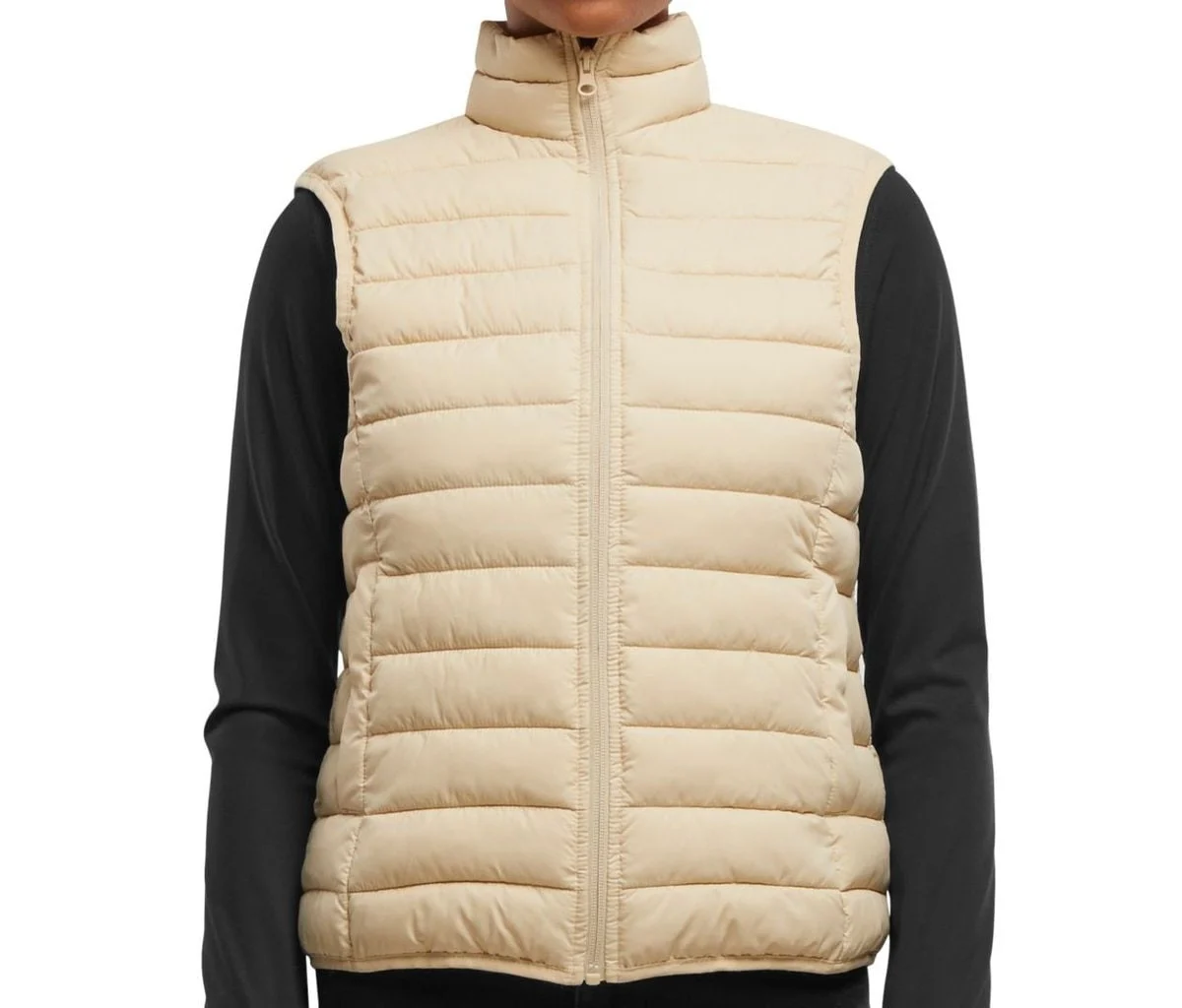 New Morning Studios NM032 Light Puffer Gewatteerde Bodywarmer Dames – Sand