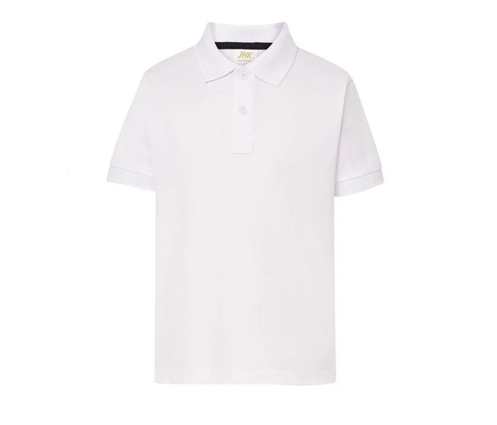 JHK JK922 Sportpolo Kinderen – White
